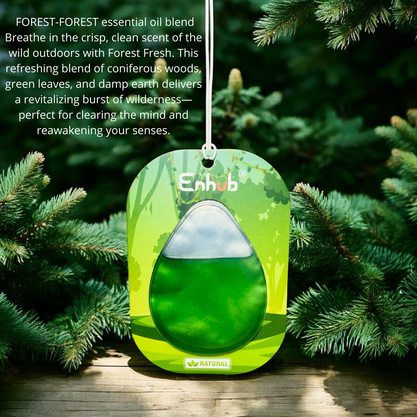 Natural car fragrance|100% Plant based|Blend of pure essential oil|Assorted pack of 2|CITRUS RELIEF AND FOREST